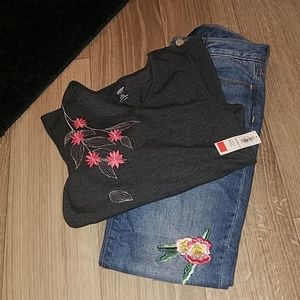 Old Navy young girl's floral outfit